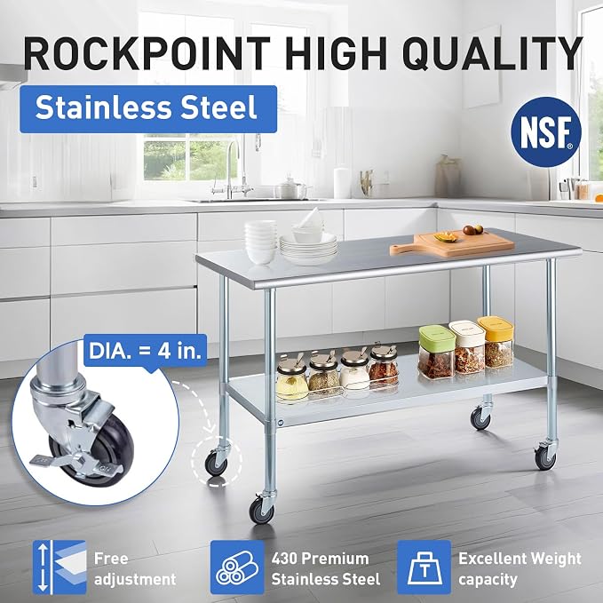 ROCKPOINT Stainless Steel Table - Image 4