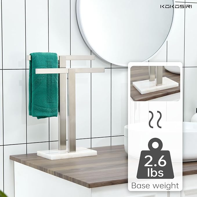 KOKOSIRI Hand Towel Holder Free-Standing Towel Racks - Image 4