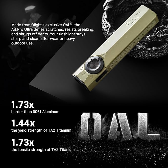 OLIGHT ArkPro Ultra EDC Flat Flashlight, Rechargeable Portable Flash Light - Image 5