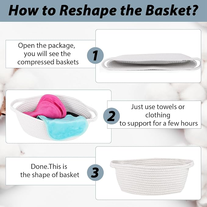 Baskets for Gifts Empty with Bag Card Ribbon Tissue Paper Small Woven Basket - Image 3