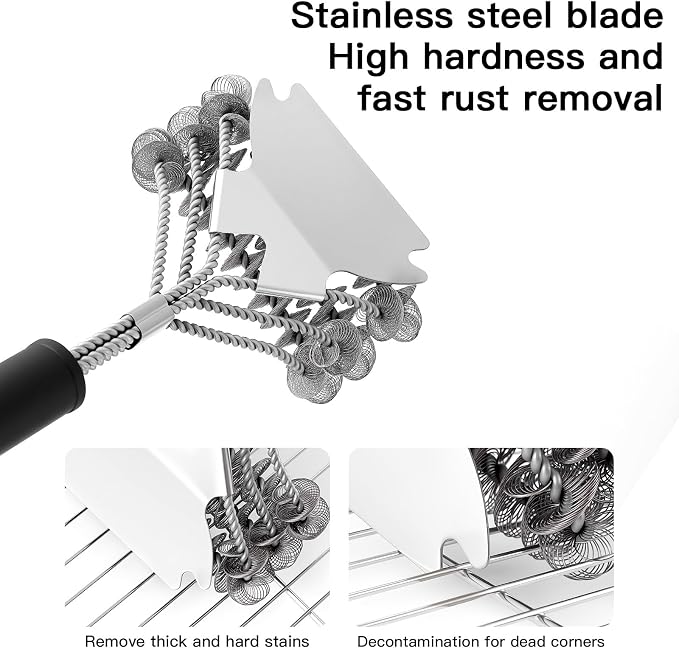 Grill Brush and Scraper Bristle Free Safe BBQ Brush - Image 4