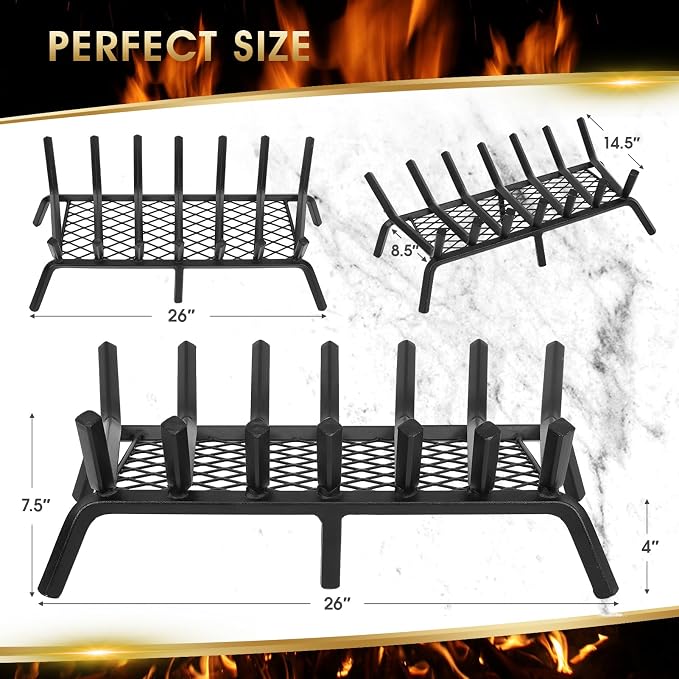 G GOOD GAIN Fireplace Grate - Image 8
