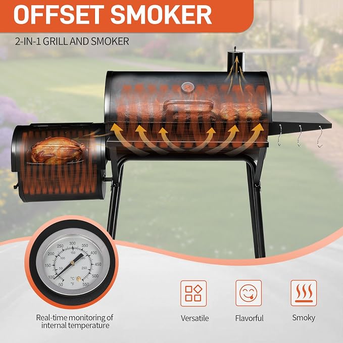 VINGLI Barrel Charcoal Grill - Image 6