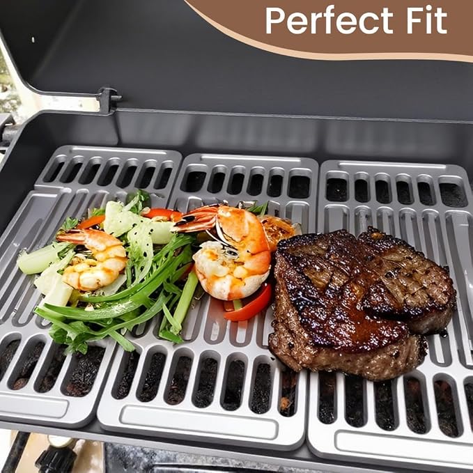 PCBZ0A 6 1/4 inch wide Adjustable Cast Iron Cooking Grate Replacement - Image 2