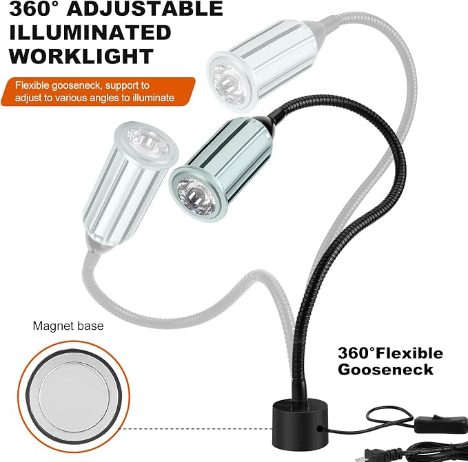 15W Magnetic Work Light, LED Machine Light - Image 6