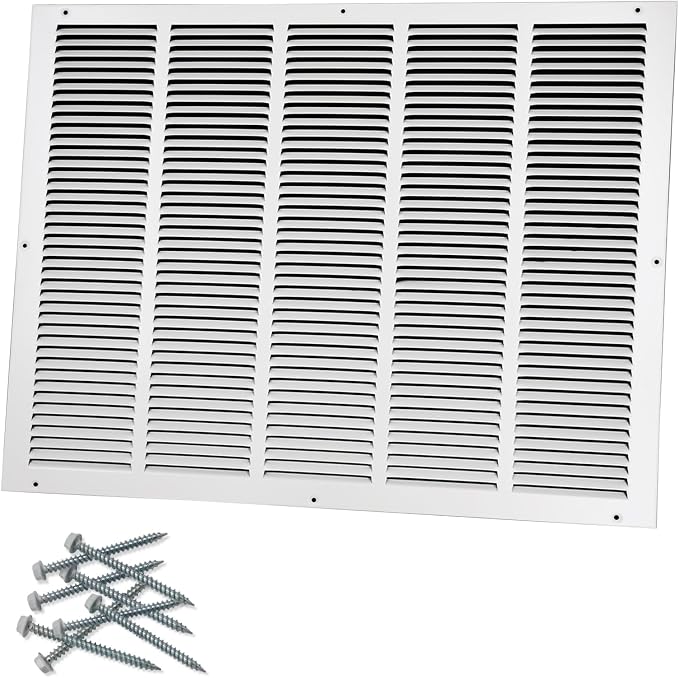 25"W x 20"H Steel Return Air Grille, Air Return Vent Cover by Howeall