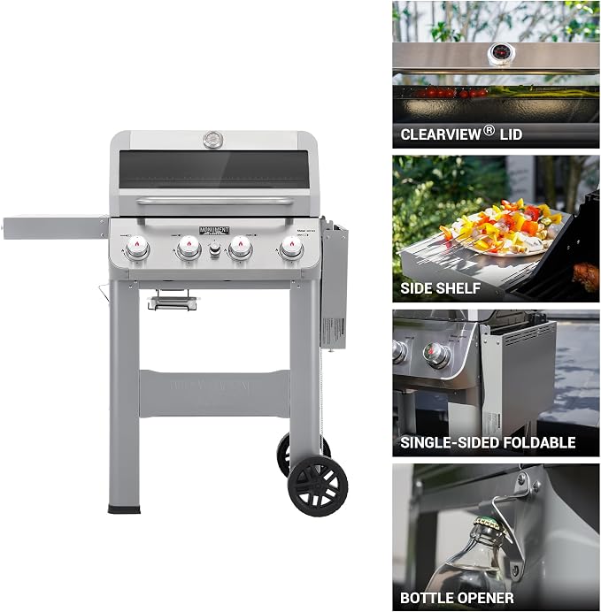 Monument Grills 4-Burner Liquid Propane Gas Grill, Mesa400MF - Image 5