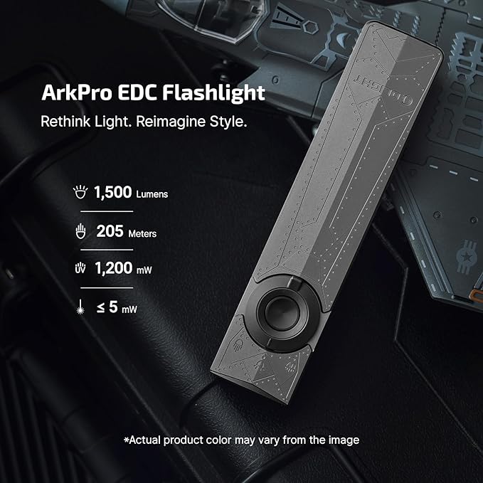 OLIGHT ArkPro EDC Flat Flashlight Rechargeable - Image 2