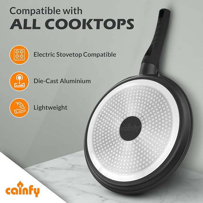Non Stick 11 Inch Granite Coated Crepe Pan - Image 2