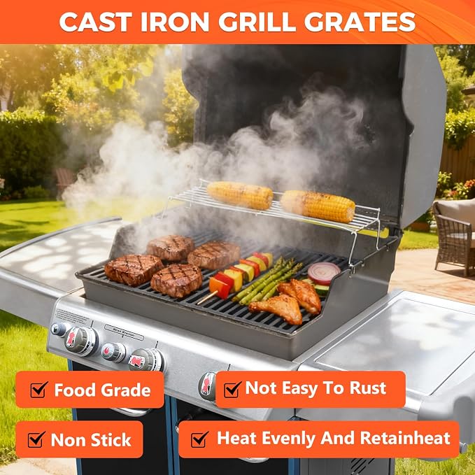 QuliMetal 19.5" Grill Grates for Weber Genesis 300 Series, Genesis E310 E320 - Image 7