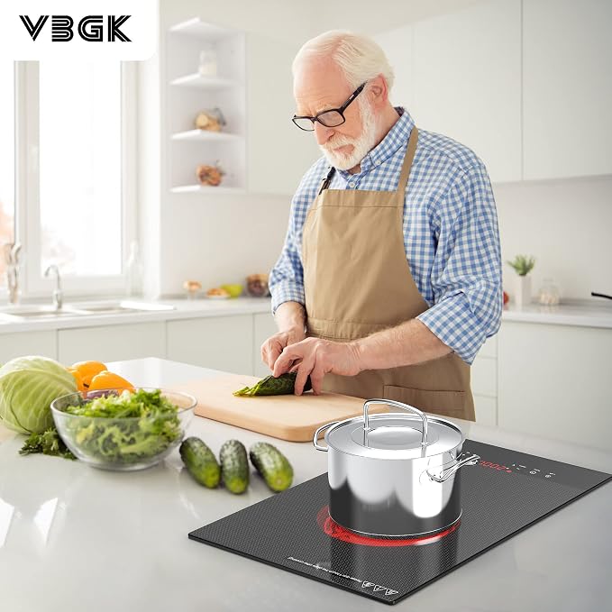 VBGK Electric Cooktop, 110V Electric Stove Top, Single Burner Electric Cooktop - Image 9