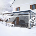 15oz Outdoor Clear Curtain, PVC Vinly Outdoor Clear Panel Curtain, Weather by Ezcasch