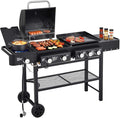 Unovivy 5-Burner Propane Gas Grill and Griddle Combo by Unovivy