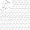 Eccliy 300pcs Transparent Clear Tablecloth Clips Plastic Table Cloth Clips by Eccliy