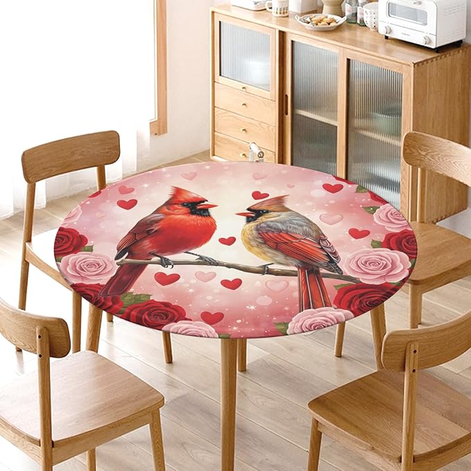 Valentines Day Round Fitted Tablecloth - Image 9