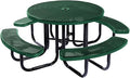 COATEDOUTDOORFURNITURE Heavy-Duty Portable Outdoor Picnic Table by CoatedOutdoorFurniture