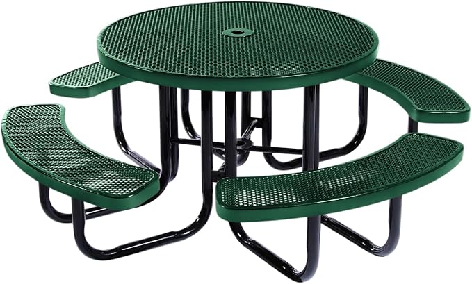 COATEDOUTDOORFURNITURE Heavy-Duty Portable Outdoor Picnic Table by CoatedOutdoorFurniture