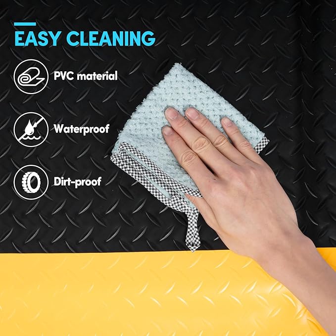 2 x 6 FT Anti Fatigue Mats Industrial 15/16 Inch Thick Soft Sponge Ergonomic - Image 4