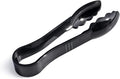 Serving Tongs, Black Plastic, 6 Inch, Set of 12