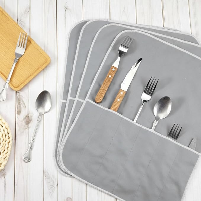 Hillban 6 Pcs Anti Tarnish Silver Storage Bags Silver Storage Cloth Felt - Image 7