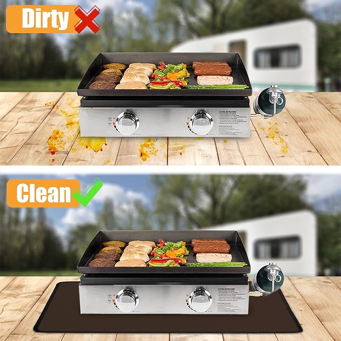 24 x 31in Fireproof Grill Mats for Outdoor Grill to Protect Your Grill Table - Image 2