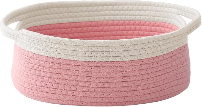 Woven Basket, Small Rope Storage Bin by JMvicyroam
