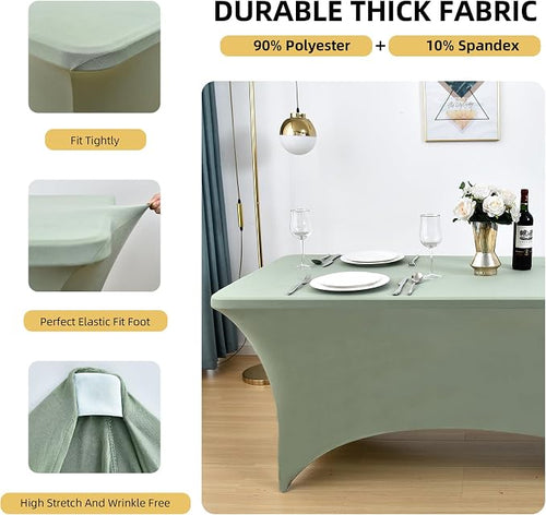121 2-Pack 6ft Spandex Table Covers - Image 2