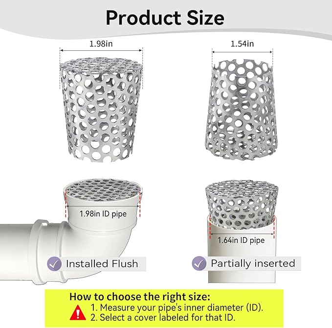 PVC Termination Cap Stainless Steel Mesh Screen Vent Cover, - Image 2