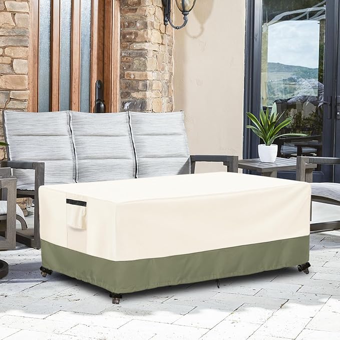 Outdoor Coffee Table Cover 36 W x 24 D x 16 H Inches, 600D Heavy Duty - Image 8
