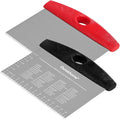 Ourokhome Dough Pastry Bench Cutter Scraper, Stainless Steel Pizza Cutter by Ourokhome