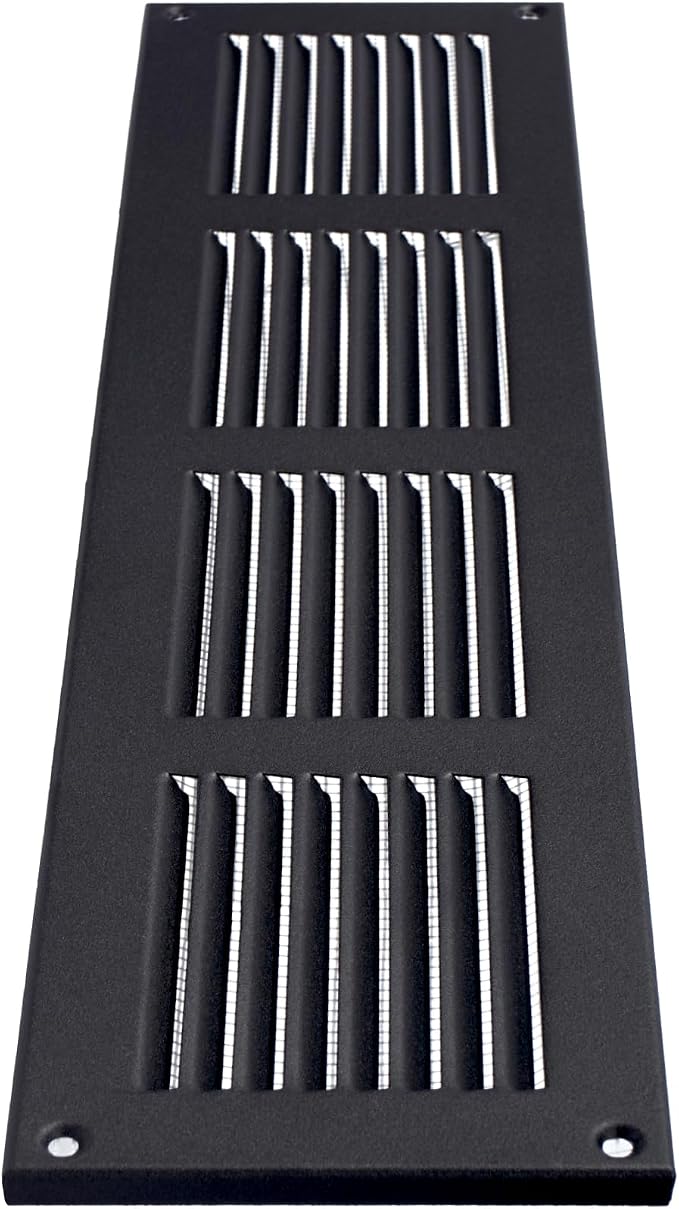 Repa Market Air Vent Cover 16x4 Inch Anthracite Galvanized Steel Louvered Grill - Image 9