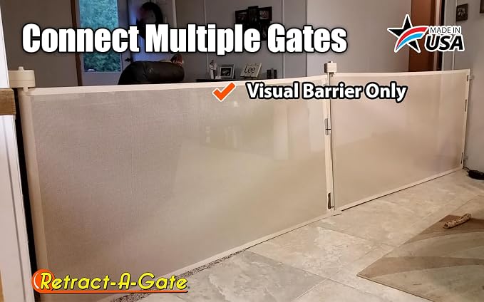 Retract-A-Gate 72" Café: The Original and only Made in USA Retractable Baby - Image 4