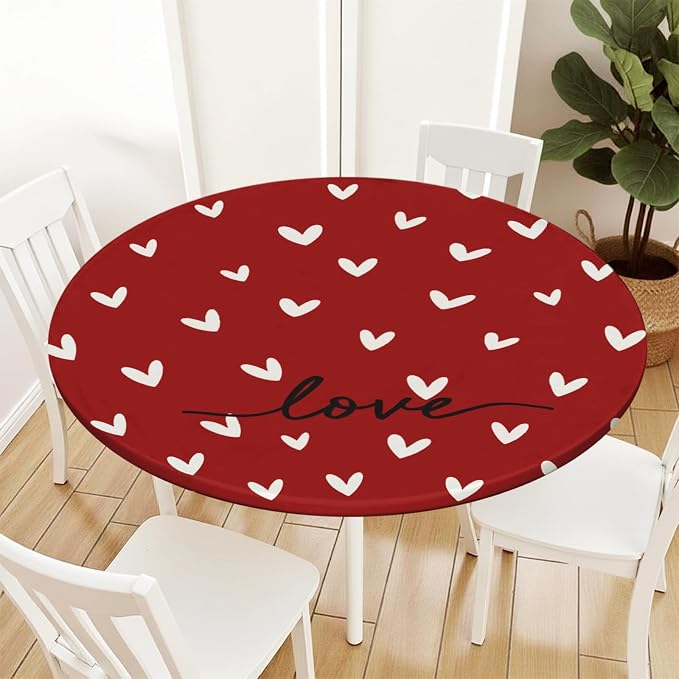 Valentines Day Round Fitted Tablecloth - Image 8