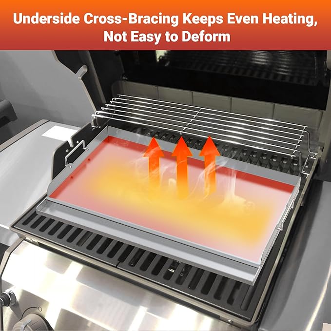 Skyflame 25"x16" Stainless Steel Griddle Plate - Image 5