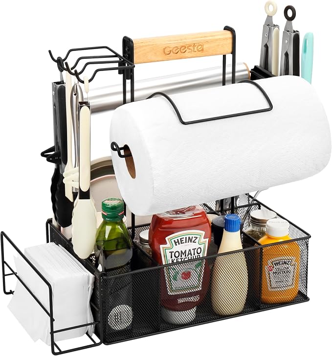 Geesta Grill Caddy for Outdoor Grill, BBQ Picnic Camping Caddy by Geesta