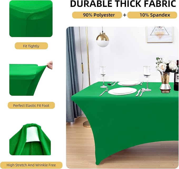 2-Pack 6ft Spandex Table Covers - Image 2