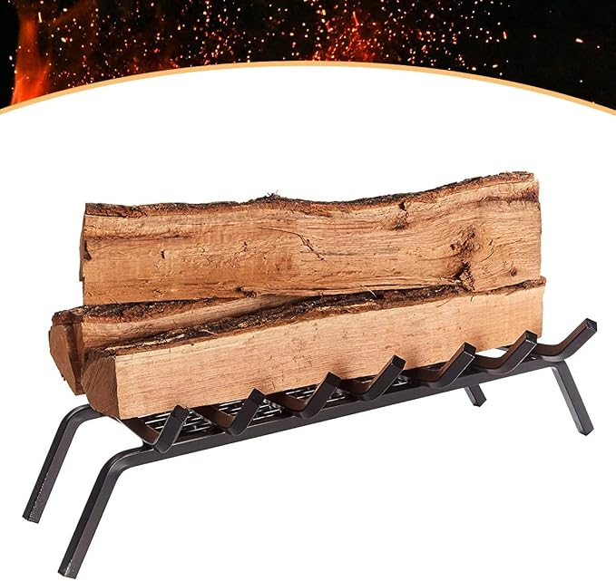 Heavy-Duty Steel Fireplace Grate - Image 2