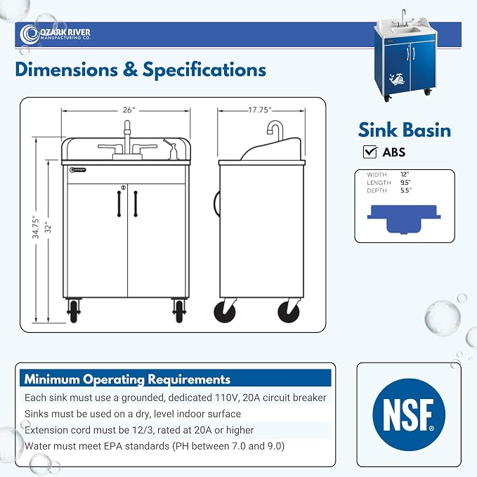 Ozark River Portable Sinks Lil Splasher, Child Height Self Contained Portable - Image 4