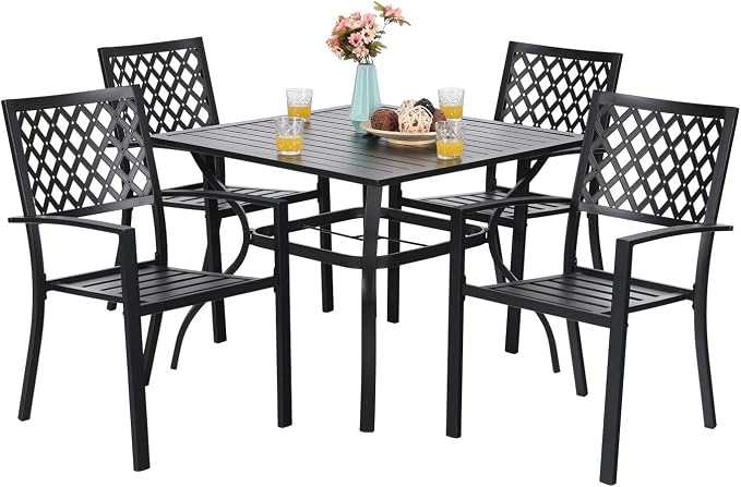 Sophia & William Patio Table and Chairs Set, Outdoor Dining Set by SophiaWilliam