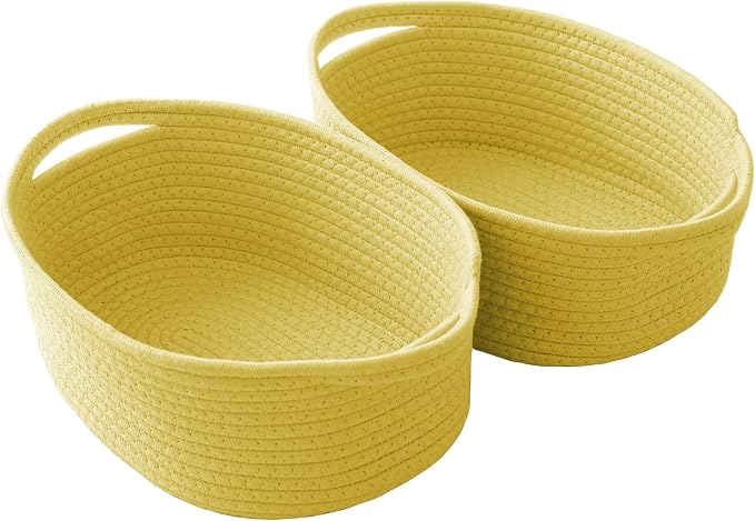 Woven Basket, Small Rope Storage Bin by JMvicyroam