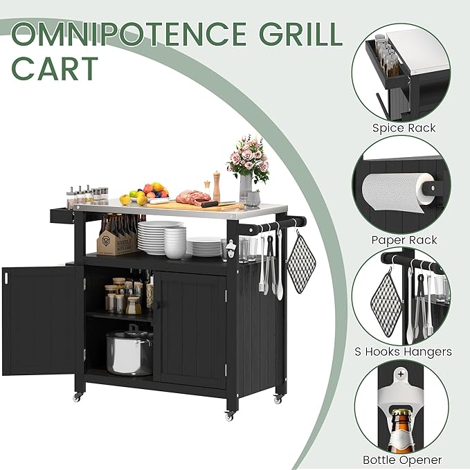 Weatherproof HIPS Outdoor Kitchen Island - Image 2