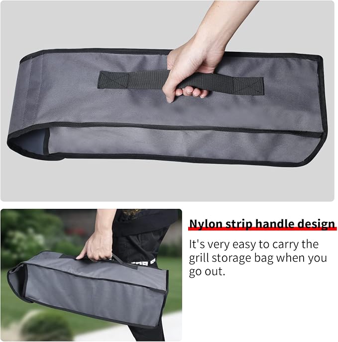 Grill Utensil Accessory Storage Bag Grey Waterproof BBQ Tool Storage Bags Grill - Image 5