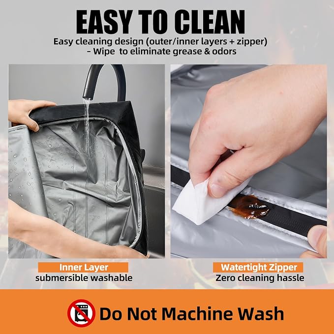 BBQ Blanket for Resting Meat, Leak-Proof Insulated Meat Resting Bag, 270° Top - Image 6
