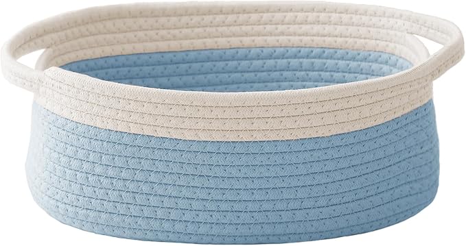 Woven Basket, Small Rope Storage Bin by JMvicyroam