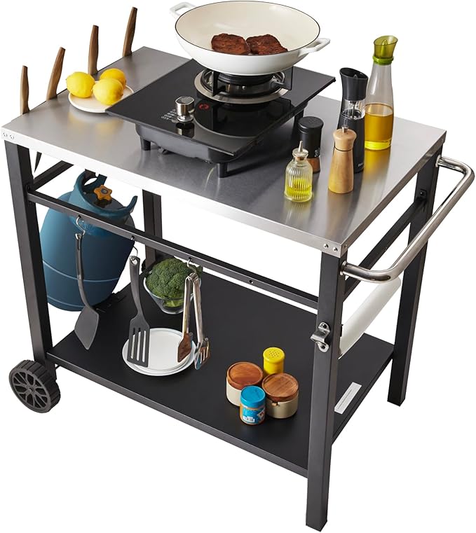 VEVOR Outdoor Grill Dining Cart by VEVOR