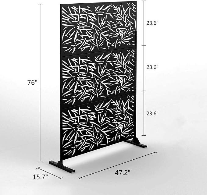 Elevens Patio Privacy Screen Balcony Decorative Screen Set - Image 2