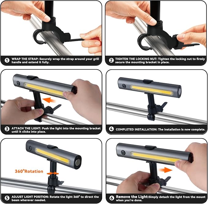 Grill Lights for Outdoor Grill Designed for Blackstone Weber Griddle, Magnetic - Image 8