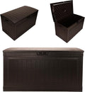 Suncast 80-Gal. Waterproof Resin Large Outdoor Patio Deck Box by Suncast
