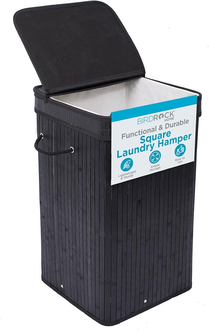 BIRDROCK HOME Square Laundry Hamper by BIRDROCKHOME