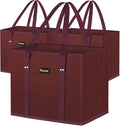 BALEINE 3Pk Reusable Grocery Bags, Foldable Shopping Bags by BALEINE